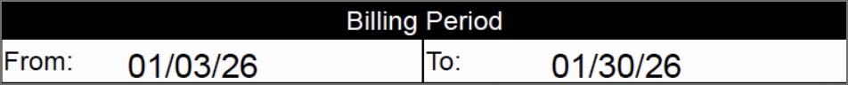Billing Period
