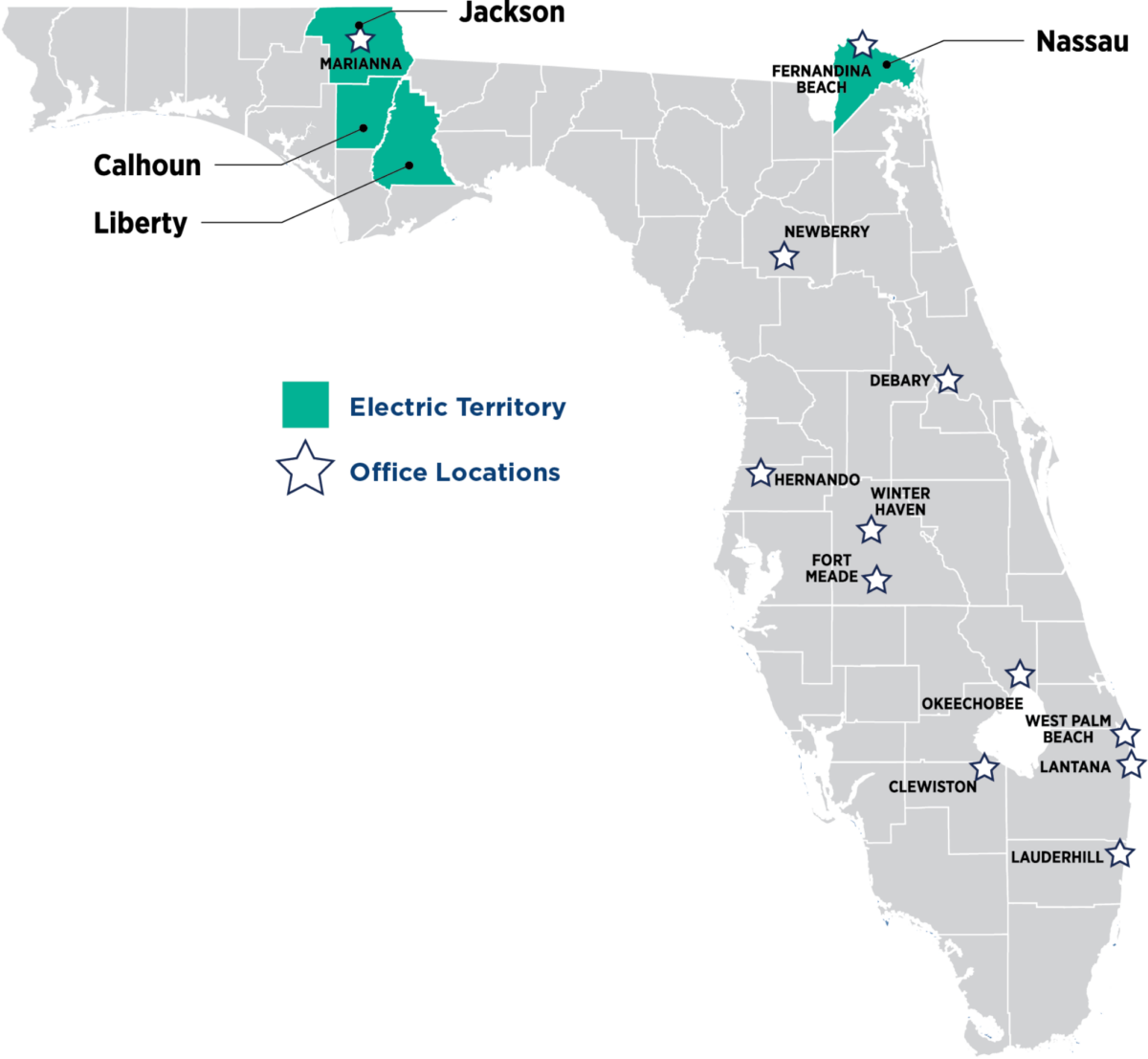 Service Areas Florida Public Utilities