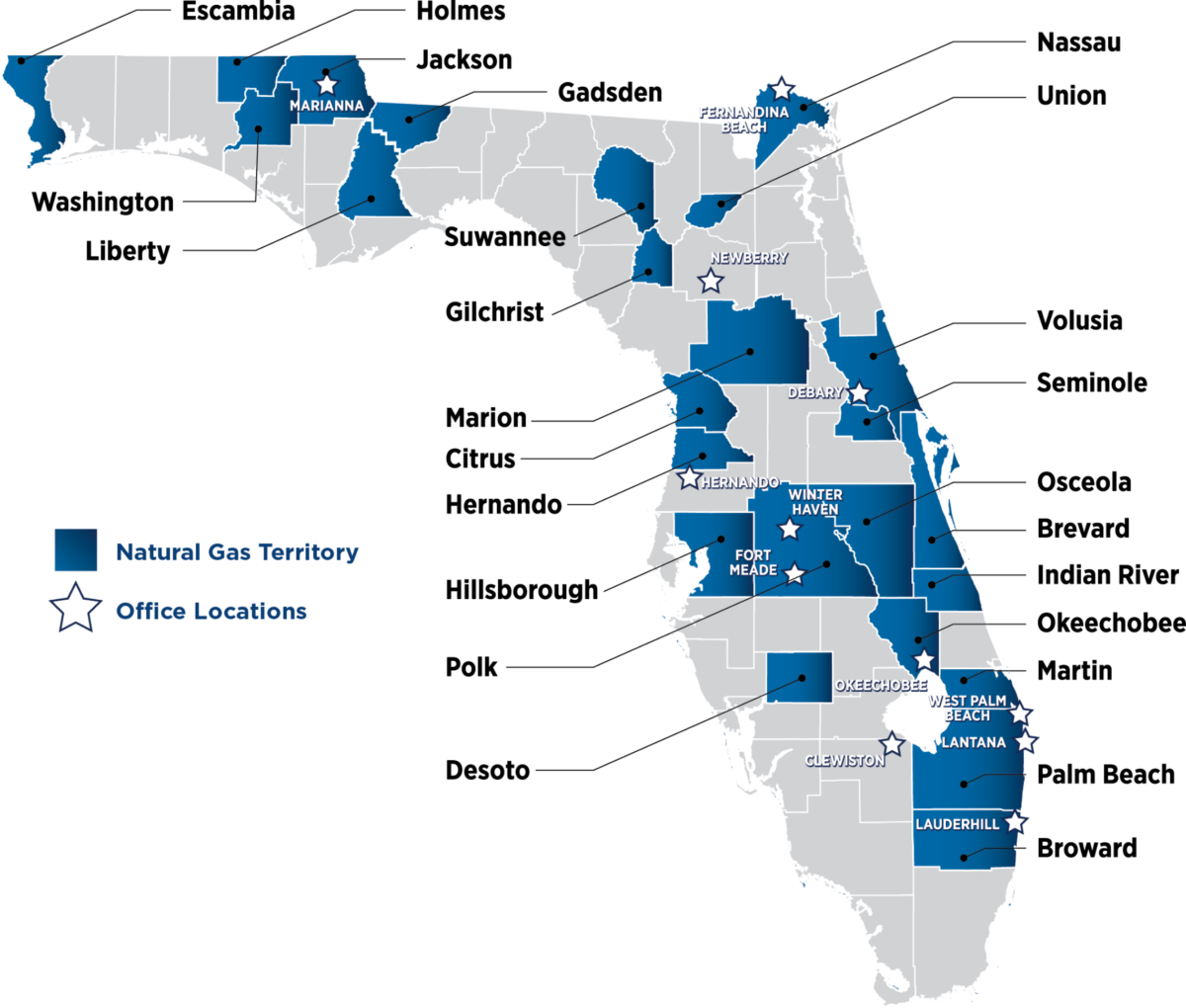 Service Areas Florida Public Utilities